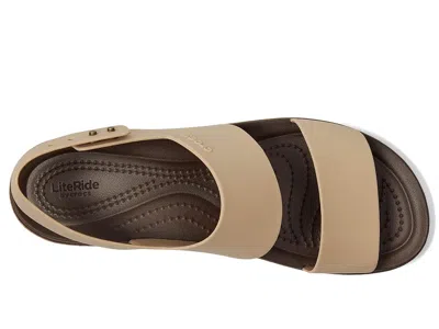 Crocs Brooklyn Cork Low Wedge In Multi