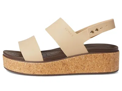 Crocs Brooklyn Cork Low Wedge In Multi