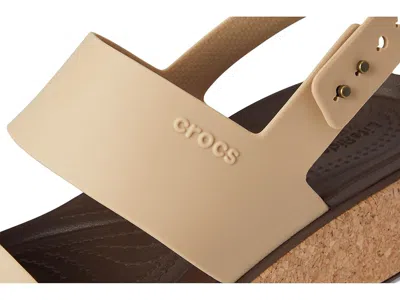 Crocs Brooklyn Cork Low Wedge In Multi