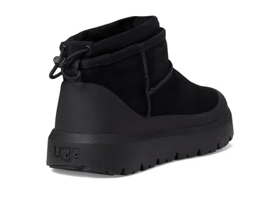 Ugg Suede Classic Ultra Mini Weather Hybrid Ankle Boots In Black