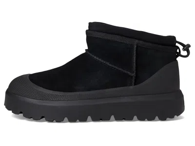 Ugg Suede Classic Ultra Mini Weather Hybrid Ankle Boots In Black