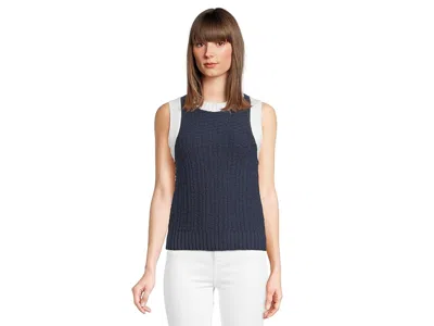 Michael Stars Sia Sleeveless Sweater In Nocturnal In Blue
