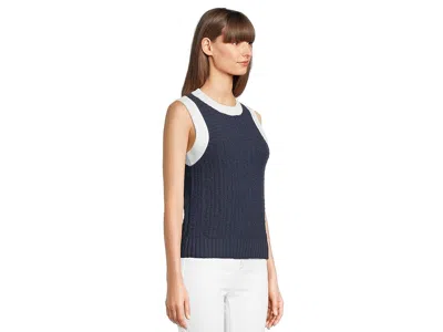 Michael Stars Sia Sleeveless Sweater In Nocturnal In Blue