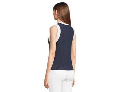 Michael Stars Sia Sleeveless Sweater In Nocturnal In Blue