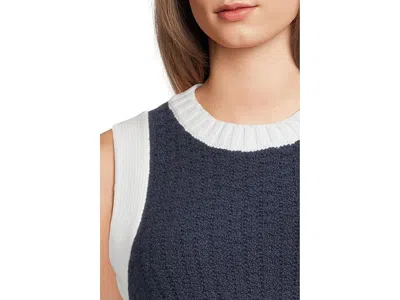 Michael Stars Sia Sleeveless Sweater In Nocturnal In Blue