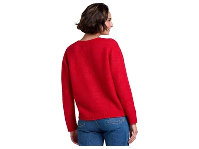 Toad And Co Toddy Pullover Sweater In Canoe In Red