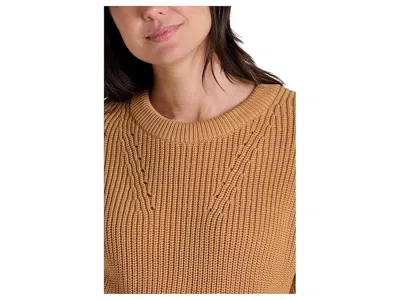 Toad And Co Bianca Shaker Crew Sweater In Brown