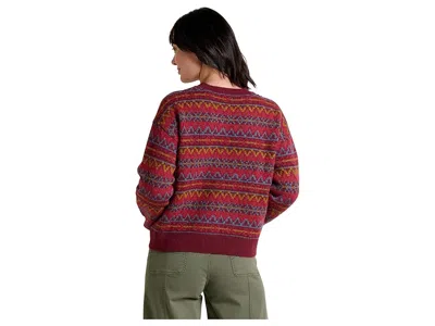 Toad And Co Wasatch Crew Sweater In Orange