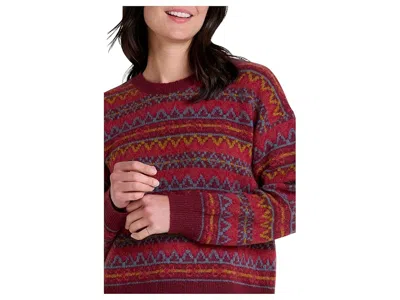 Toad And Co Wasatch Crew Sweater In Orange