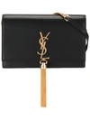 Saint Laurent Black Kate Tassel Chain Wallet Bag