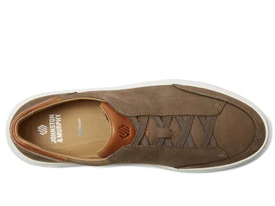 Johnston & Murphy Anders Perforated Leather Sneaker In Brown