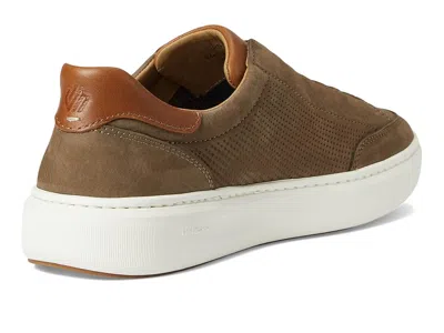 Johnston & Murphy Anders Perforated Leather Sneaker In Brown