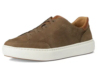 Johnston & Murphy Anders Perforated Leather Sneaker In Brown