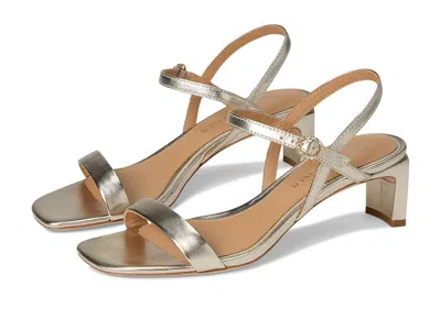 Donald Pliner Block Heel Sandal In Metallic
