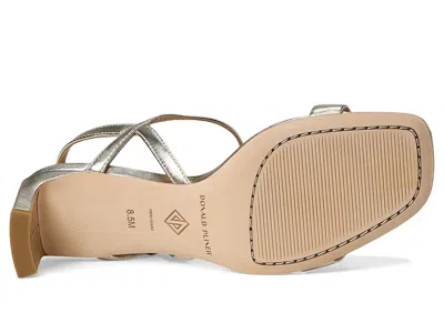 Donald Pliner Block Heel Sandal In Metallic