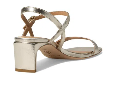 Donald Pliner Block Heel Sandal In Metallic
