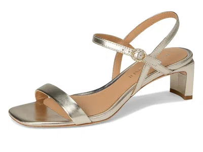 Donald Pliner Block Heel Sandal In Metallic