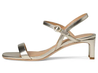 Donald Pliner Block Heel Sandal In Metallic