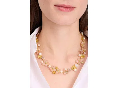 Kate Spade Pastel Petals Statement In Metallic