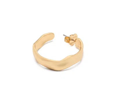 Kate Spade Molten Hoops In Black