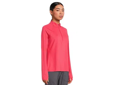 L.l.bean Access Trail Quarter Zip Pullover In Pink