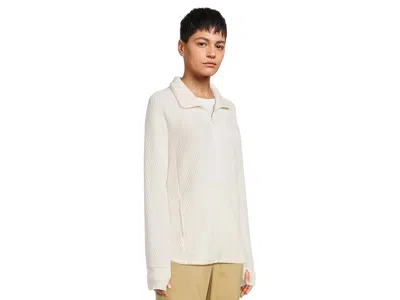 L.l.bean Ridgeknit Full-zip Jacket In White