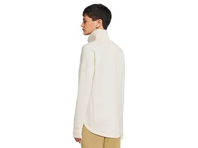L.l.bean Ridgeknit Full-zip Jacket In White
