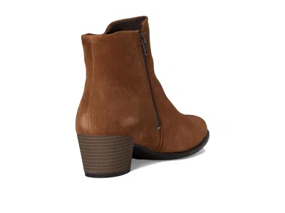 Ecco Shape Stack Heel Bootie In Brown