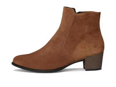 Ecco Shape Stack Heel Bootie In Brown