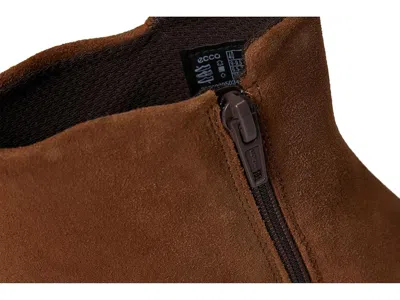 Ecco Shape Stack Heel Bootie In Brown