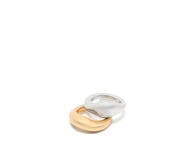 Kate Spade Molten Stacking Rings In Orange