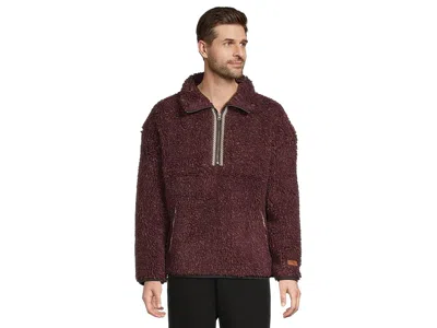 Ugg Braid Confetti Half Zip In Brown