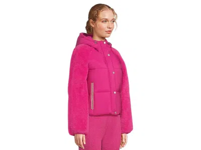 Ugg Mykah Braid Puffer Jacket In Pink
