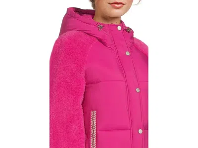 Ugg Mykah Braid Puffer Jacket In Pink