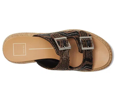 Dolce Vita Wixie Beaded Strap Platform Sandal In Black