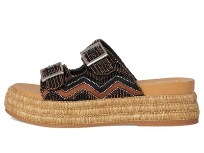 Dolce Vita Wixie Beaded Strap Platform Sandal In Black