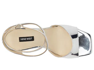 Nine West Devans Sandal In Silver