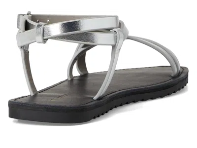 Allsaints Tyla Ankle Strap Sandal In Silver