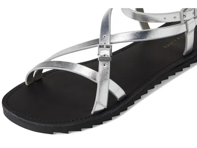 Allsaints Tyla Ankle Strap Sandal In Silver