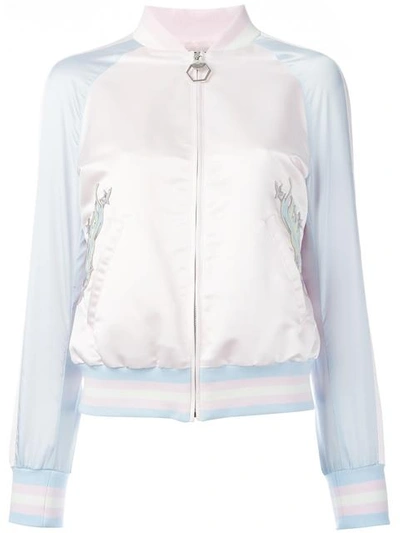 Shop Philipp Plein Pink Bomber Jacket