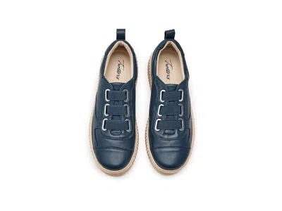 Trotters Bliss Platform Sneaker In Blue