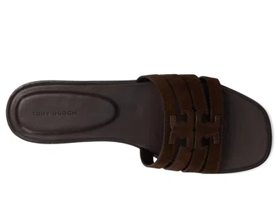 Tory Burch Cut-out Suede Straps Sandals In Brown