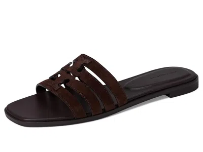 Tory Burch Cut-out Suede Straps Sandals In Brown