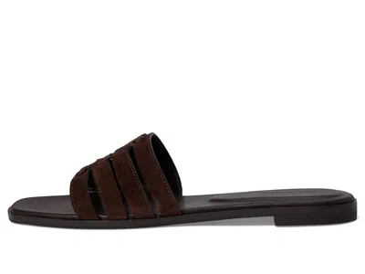 Tory Burch Cut-out Suede Straps Sandals In Brown