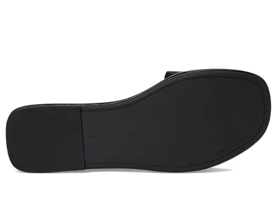 Tory Burch Logo Slippers In Black