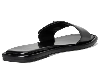 Tory Burch Logo Slippers In Black
