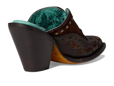 Corral Boots Lady Inlay Embroidery Studs Mule In Multi