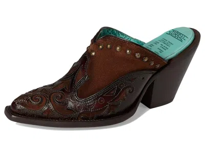 Corral Boots Lady Inlay Embroidery Studs Mule In Multi
