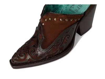 Corral Boots Lady Inlay Embroidery Studs Mule In Multi
