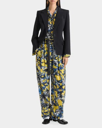 Givenchy Single-breasted Blazer Jacket In Black